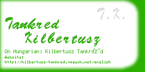 tankred kilbertusz business card